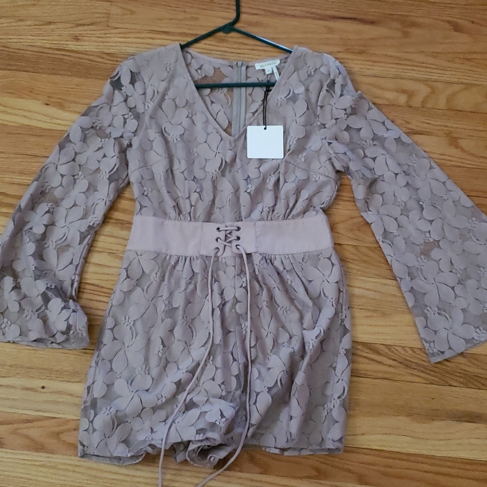 NWT Mauve Floral Romper